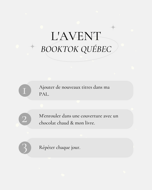 Calendrier de l'Avent Booktok Québec 2022